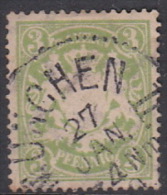 German States Bayern 3 Pf Green Used - Autres & Non Classés