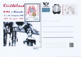 Czech Rep. / Postal Stat. (Pre2013/53) Night Of Broken Glass, Or Reichskristallnacht ("Crystal Night") 1938 - Germany - Jewish