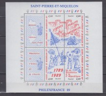 ST.PIERRE& MIQULELON      1989         BF  N°  3          COTE    11 € 50 - Blocchi & Foglietti