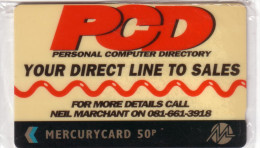 GB UK MERCURY PRIVEE PCD  NSB MINT IN BLISTER LUXE - [ 4] Mercury Communications & Paytelco