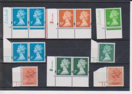 Lot &#8470;17 - Machins With Printer`s Logo Or Cylinder Number  MNH( Face Value 0.80 GBP) - Machins