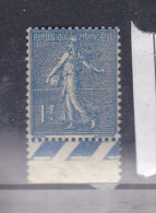 FRANCE  N°205 1F BLEU TYPE SEMEUSE LIGNEE IMPRESSION NEIGEUSE  NEUF SANS CHARNIERE - Ungebraucht