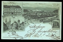 Gruss Aus Leoben / Year 1898 / Old Postcard Traveled - Leoben
