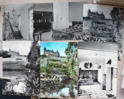 Cpsm Lot 6 X Photo Domaine De RONCHINNE Maillen Centre Vacances Postiers Chateau Hall Reception Chambre - Assesse