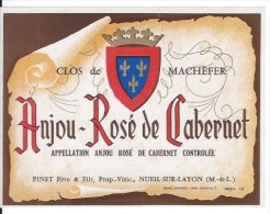 10 Etiquettes  Anjou Rosé De Cabernet - Vino Rosato
