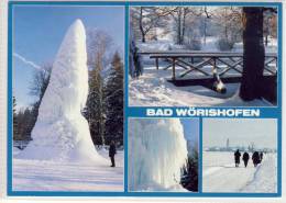 BAD WÖRISHOFEN - Winter Idylle, Mehrbildkarte , Eisskulptur - Bad Woerishofen
