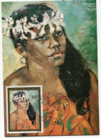 POLYNESIE CARTE MAXIMUM DU PA 87 HENRIETTE ROBIN  OBLITERATION 1er JOUR 12 DEC 74 PAPEETE - Maximum Cards