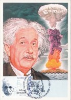 9303- ALBERT EINSTEIN, SCIENTIST, MAXIMUM CARD, 2005, ROMANIA - Albert Einstein