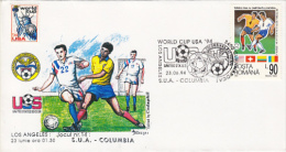 9455- USA'94 SOCCER WORLD CUP, USA- COLUMBIA GAME, SPECIAL COVER, 1994, ROMANIA - 1994 – Stati Uniti