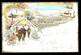 Litho. / Gruss Aus Murzzuschlag / Verlag Maritz Riegler/ Year 1898 / Old Postcard Traveled - Mürzzuschlag