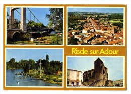 32  RISCLE SUR ADOUR  -  MULTIVUES   -  CPM 1960/70 - Riscle