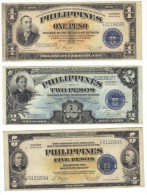 Victory Series 1,2 And 5 Pesos - Filipinas