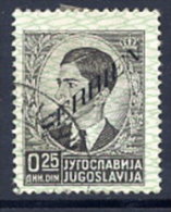 SERBIA OCCUPATION 1941 Definitive With Overprint Upwards, 0.25d Used.   Michel 31 - Occupazione 1938 – 45