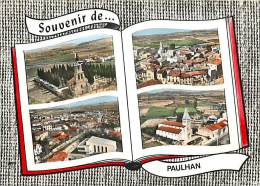 -gd Format - Herault -ref L531- Souvenir De Paulhan - Multivues   -carte Bon Etat   - - Paulhan