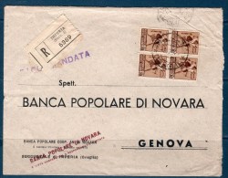 Italia / RSI 1944 - Raccomandata Da Imperia Per Genova-- Affrancatura  30Cent - Marcofilía