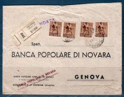 Italia / RSI 1944 - Raccomandata Da Imperia Per Genova-- Affrancatura  30Cent - Marcophilie