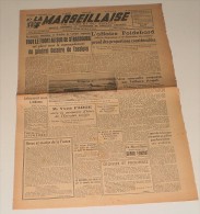 La Marseillaise De Lyon Et Du Sud-Est Du 15 Décembre 1944. (Photo Des V1). - Französisch