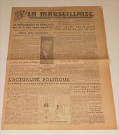 La Marseillaise De Lyon Et Du Sud-Est Du 8-9 Décembre 1945. (Chaplin) - Francés