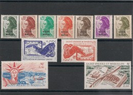 Saint Pierre Et Miquelon Années 1986 N°Y/T 455/461-470/473** - Unused Stamps