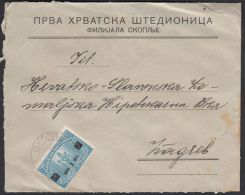 Yugoslavia 1924, Cover Skopje To Zagreb W./postmark Skopje - Covers & Documents