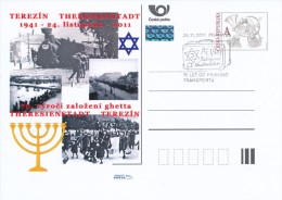 Czech Rep. / Postal Stat. (Pre2011/62cp1) 70th Anniversary Of The Ghetto Terezin - Theresienstadt (1941-2011) - Judaisme