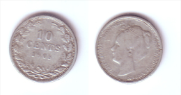 Netherlands 10 Cents 1905 - 10 Centavos