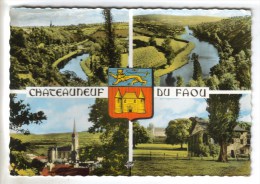 CPSM CHATEAUNEUF DU FAOU (Finistère) - 4 Vues - Châteauneuf-du-Faou