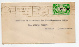 1948 - ENVELOPPE De PAPEETE (OCEANIE / TAHITI) Pour BESANCON Avec MECA + SEUL TP FRANCE LIBRE - Brieven En Documenten