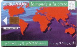 MAROC LE MONDE A LA CARTE AFRIC PHONE 100U UT - Morocco