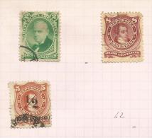 Argentine N°37, 38, 41 Côte 3 Euros - Used Stamps