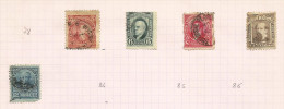 Argentine N°72,73,75,75 Et 79 à 83 Côte 5.15 Euros - Used Stamps