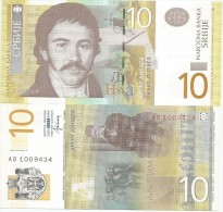 SERBIA 10  DINARA 2013. UNC  AB Prefix - Servië