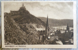 Cp Allemagne BRAUBACH MIT MARKSBURG Eglise Village  Pas Voyagé Top - Braubach