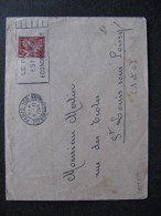 O.M. 259 -  TB Enveloppe Affranchie Avec N° 652 . De Paris Pour St Louis Sous Poissy  ( 05/11/1945). - Oblitérations Mécaniques (flammes)