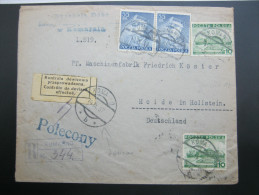 1937 ,  KOMARNIO ,    Brief  ,  Mit Zensur - Covers & Documents