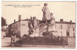 85 - SAINTE-HERMINE - Clémenceau Dans La Tranchée - Oeuvre Du Sculpteur Sicard - Sainte Hermine