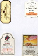 ALSACE - Grand Cru X 4 -  ( Etiquette Légèrement Collée Sur Feuille D´expo.) - Gewurztraminer