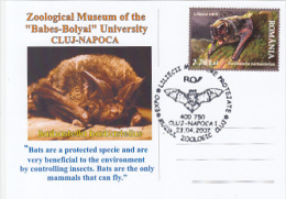 9479- BARBASTELLE BAT, SPECIAL POSTCARD, 2007, ROMANIA - Chauve-souris