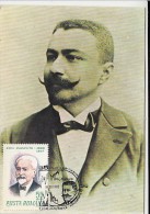 9566- EMIL RACOVITA, POLAR EXPLORER, MAXIMUM CARD, 1992, ROMANIA - Explorateurs & Célébrités Polaires