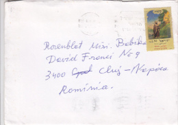 9605- MOSES, STAMPS ON COVER, 2000, ISRAEL - Briefe U. Dokumente