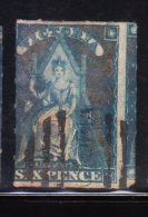 Victoria 1858 Queen Victoria 6p Used - Usados