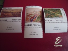 ( L 130    )   Timbres  Israel   Année;  1981    Y.T.  Neuf  **   N° 786 / 788 - Nuovi (con Tab)