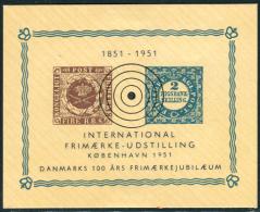 Denmark - "International Stamp Show 1951" - Block - Essais & Réimpressions