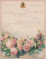 B 8 -F - Telegram - Télégramme /  Papier Mince - Telegraphenmarken [TG]