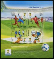 INDIA 2014 - Coupe Du Monde De Football, Brasil 2014 - BF  Neufs // Mnh - 2014 – Brasil