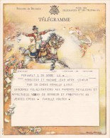 B 13 (F) Télégramme - Telegram - Bureau D'origine Péruwelz - Timbres Télégraphes [TG]