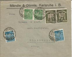 Deutsches Reich Feldpost Germania EF Beleg ( Mit Briefinhalt) 1916 Cassel -Dresden - Cartas