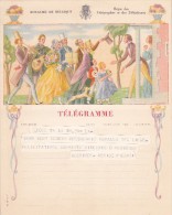 B 16  (F) Télégramme - Telegram -  Bureau D'origine: Liège Au Dos Cachet Fexhe Le Haut Clocher - Telegraafzegels [TG]