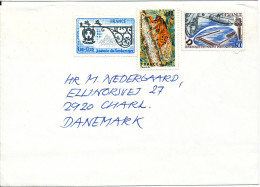 France Cover Sent To Denmark Paris 21-10-1977 With Topic Stamps No Postmarks On The Stamps - Lettres & Documents