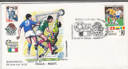 USA'94 SOCCER WORLD CUP,ITALY- MEXIC GAME, SPECIAL COVER, 1994, ROMANIA - 1994 – Estados Unidos